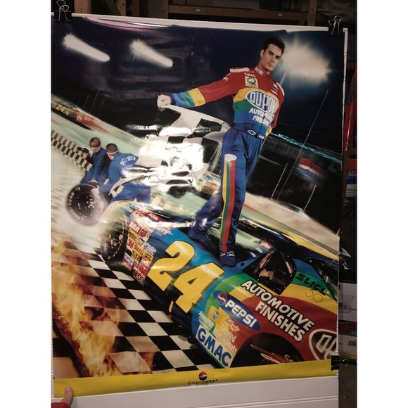 Nascar Art Original Vintage Jeff Gordon Nascar Poster Racing